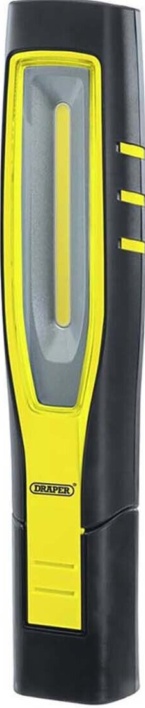 Draper 11767 COB/SMD LED Rechargeable Inspection Lamp 10W 1000 Lumens Yellow 1 x