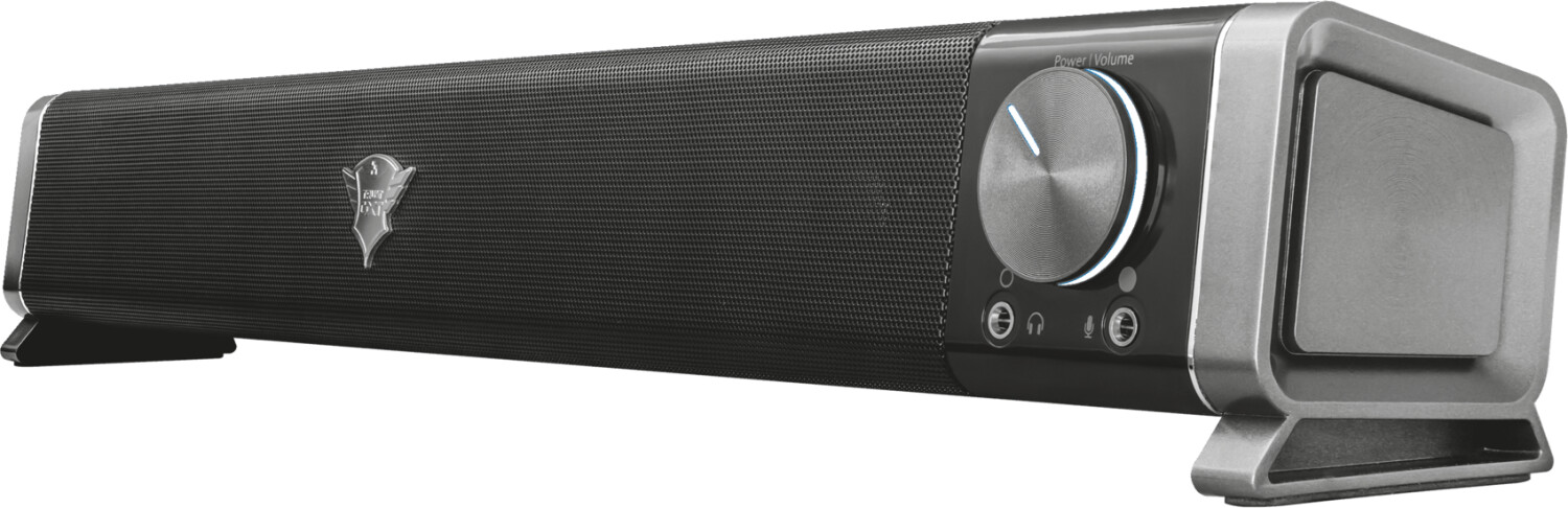 Trust Black Gaming 22209 Gxt 618 Asto Soundbar Speaker For Pc And Tv, Large