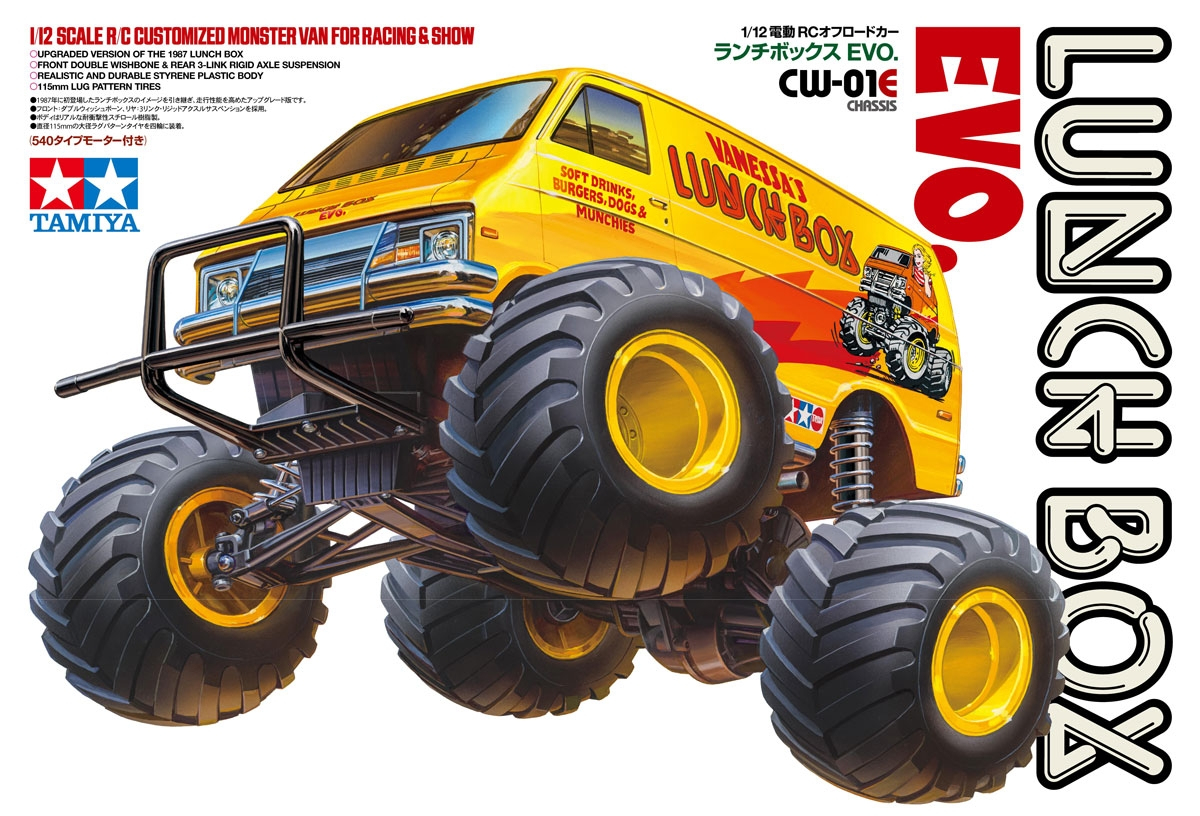 Tamiya 58755 1:12 RC Lunch Box EVO. CW-01E - Remote Controlled Car, Vehicle, Model Making, Assembly, Hobbie, RC Construction Kit, Unpainted - Image 11