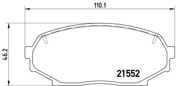 P 49 017 Disc Brake Brake Pad Set Front Fits Isuzu Impulse Mazda MX-5 By Brembo - Image 10