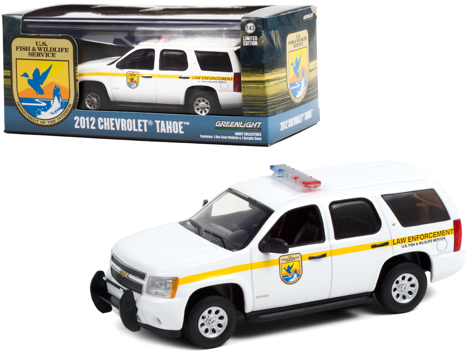 GREENLIGHT 1/43 2012 CHEVROLET TAHOE U.S. FISH AND WILDLIFE SERVICE 86190