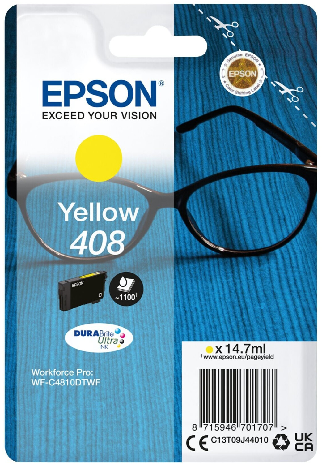 Epson C13T09J44010 ink cartridge 1 pcs Original Standard Yield Yellow