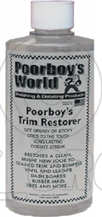 Poorboys Trim Restorer For Bumpers Vinyl Leather & Dashboards Long Lasting 473mL