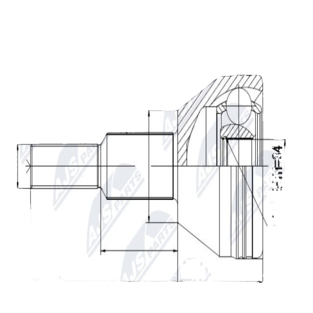 ✅Fits NTY NPZ-CH-007 OUTER CV JOINT ⭐UK Seller⭐ - Image 2
