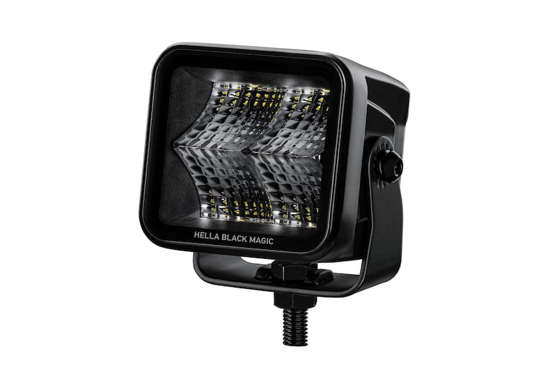 Hella Black Magic 2.7"" Cube Flood Light Kit 1400lm Stealth Look Off Road 12-24V