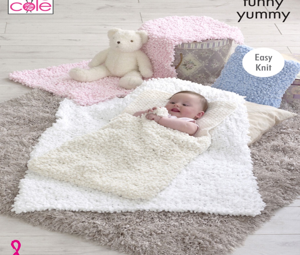 King Cole Funny Yummy Knitting Pattern - 5309 Blankets