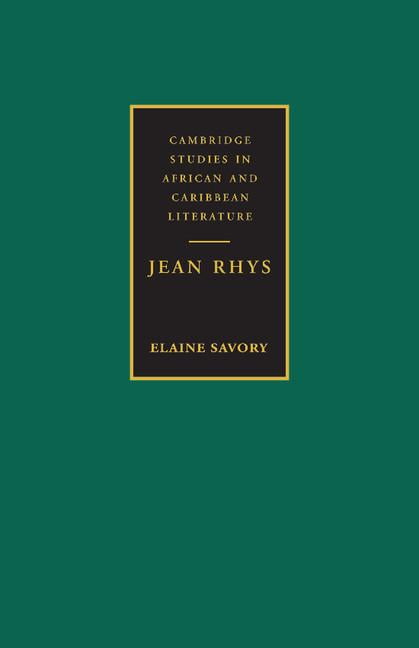 Jean Rhys 7 by Elaine Savory Hardcover Cambridge University Press 9780521474344