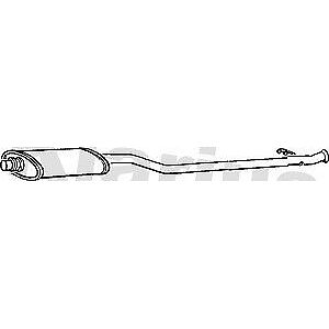 Klarius box with centre pipe fits Citroën xsara picasso 2.0 00-02 CN468D