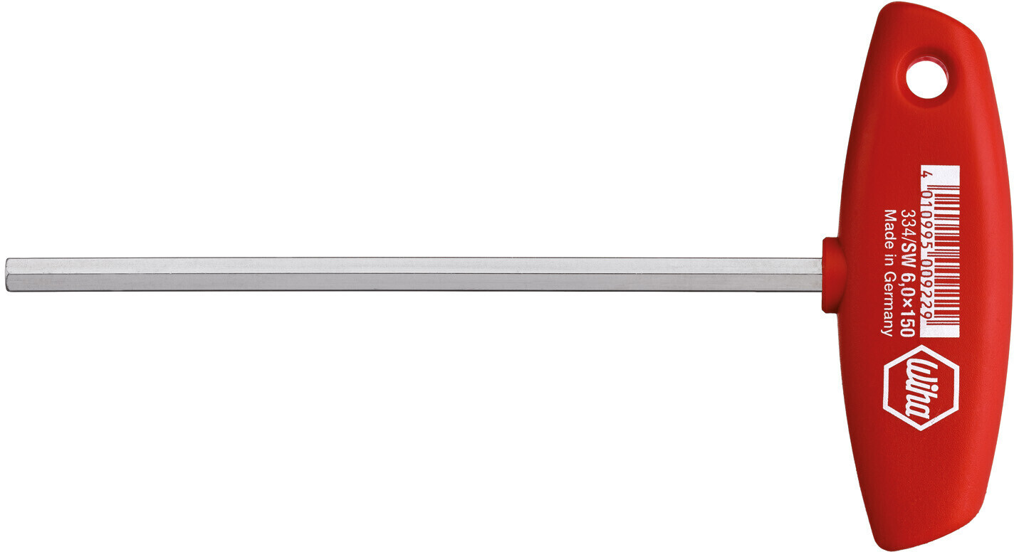 Wiha L-key with T-handle Hexagon brilliant nickel-plated 5mm x 200mm Hex 00918
