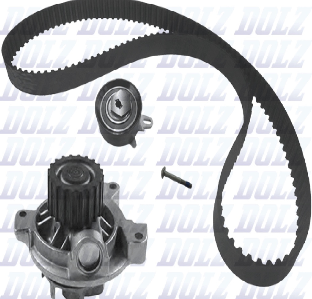 Timing Belt Kit + Water Pump KD083 DOLZ for VW TRANSPORTER / CARAVELLE Mk IV Bus
