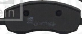 Front FEBI BILSTEIN 16846 Brake Pad Set, disc brake for CITROËN,FIAT,LANCIA,PEUG