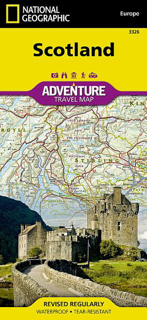 Scotland Map National Geographic Adventure Map