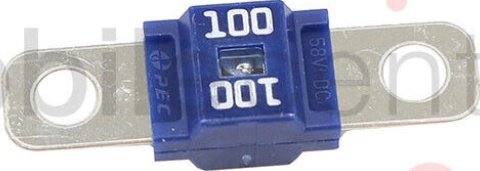 MIDI fuse 100A Blue M5 holes 58V 100 Amp bolt down AMI