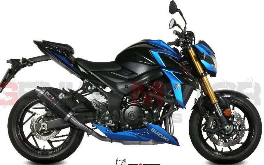 Mivv Exhaust Muffler GP Carbon Fiber for Suzuki Gsx-S 750 2017 > 2020