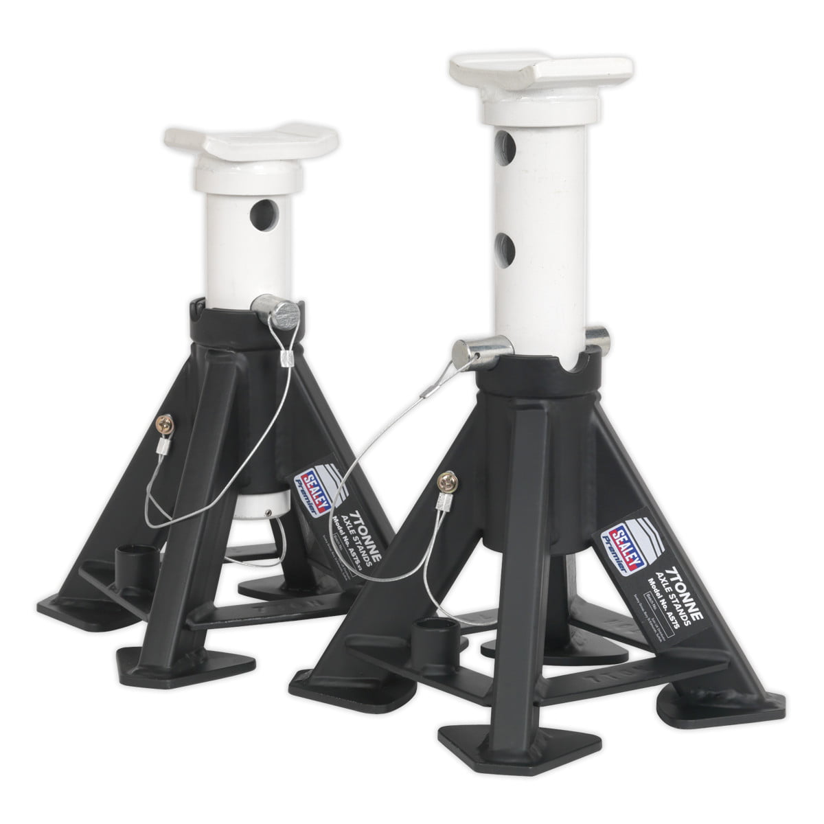 Sealey Short Axle Stands (Pair) 7 Tonne Capacity per Stand AS7S - Image 4