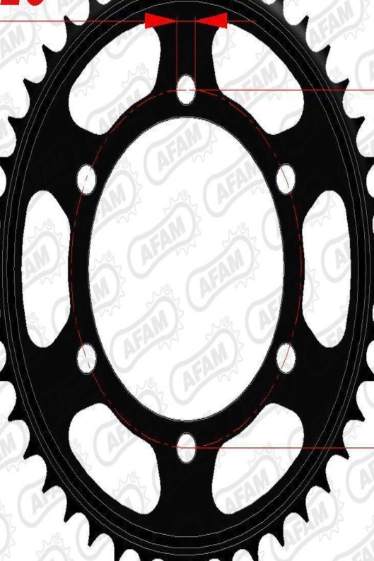 AFAM Standard Steel Sprocket 12813-Step 530 For Motorcycle Parts Accessories