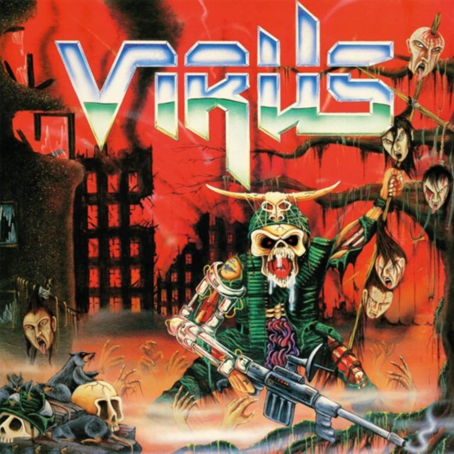 Thrash Virus Force Recon Clear Green Splatter Vinyl Record New Sealed