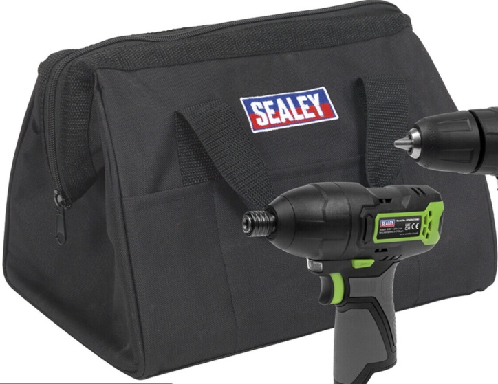 Sealey 2 x 10.8V SV10.8 Series Combi Drill & Impact Driver Kit - CP108VCOMBO3