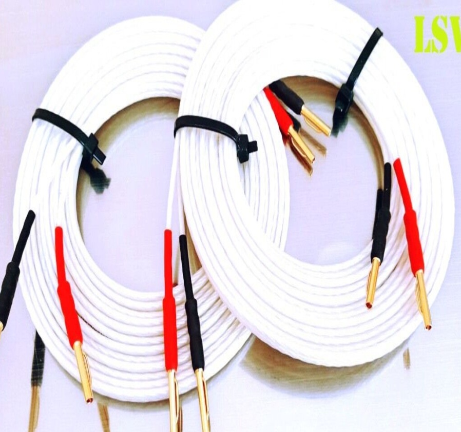 QED Silver Micro Slimline OFC Speaker Cable for HiFi, Home Cinema Systems