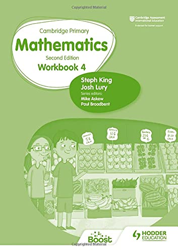 Cambridge Primary Mathematics Workbook 4 Second Edition by Josh Lury