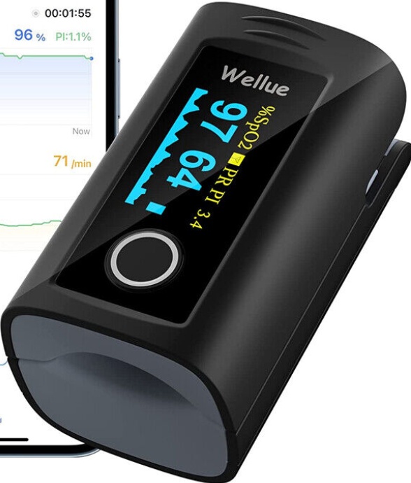 Wellue Bluetooth Pulse Oximeter with App Blood Oxygen Heart Rate Monitor SpO2