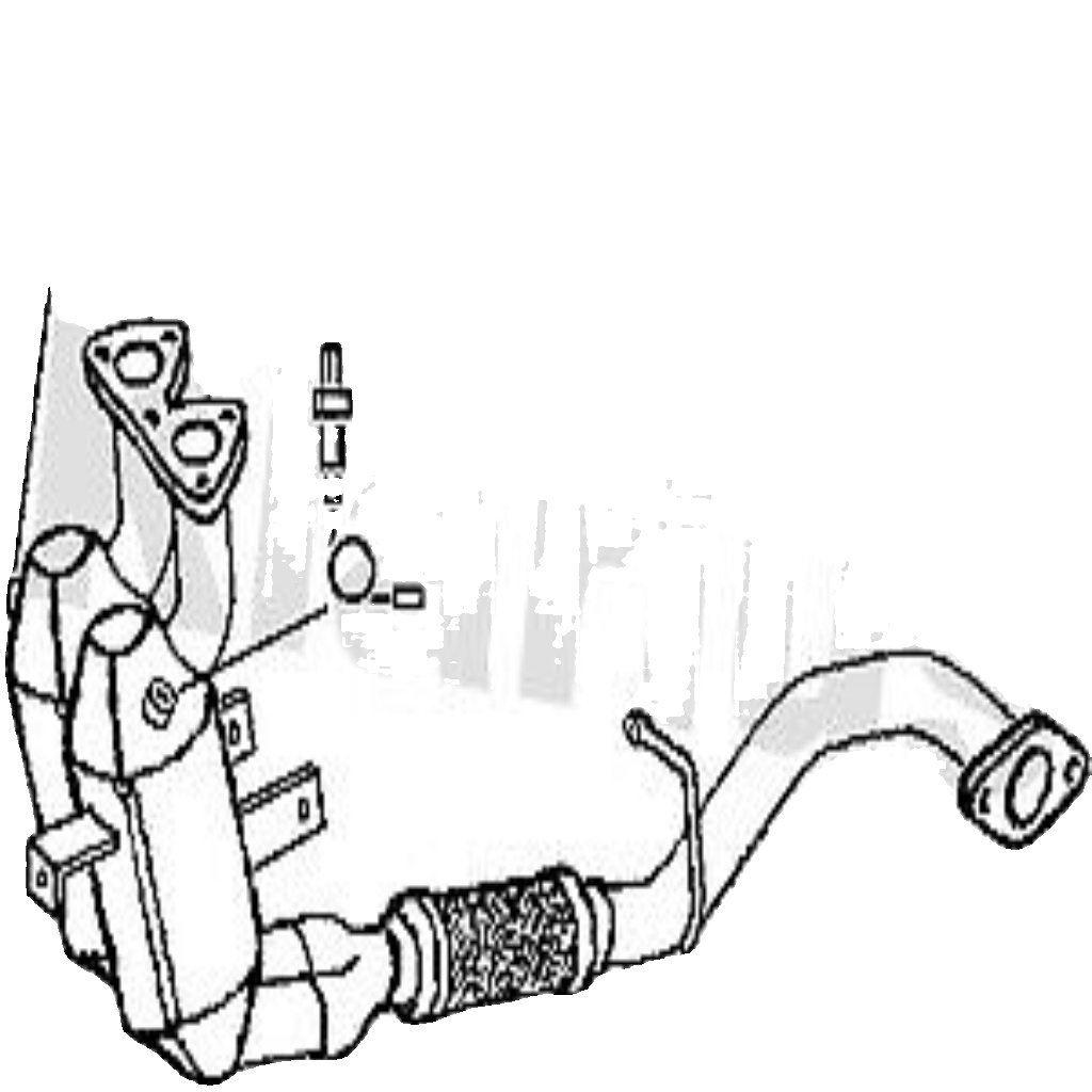 Klarius catalyst type approved with pipe fits Alfa Romeo 147 1.6 02-05 321734