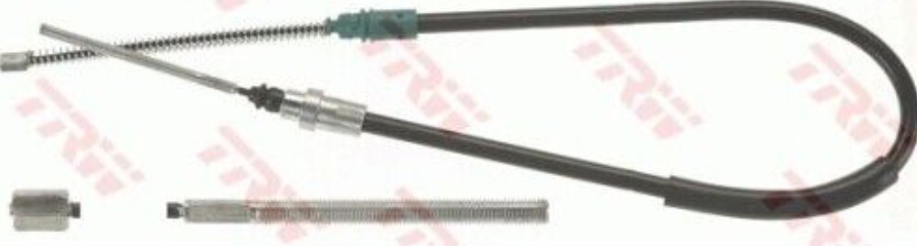 Left Rear TRW-OE GCH566 Cable Pull, parking brake for PEUGEOT