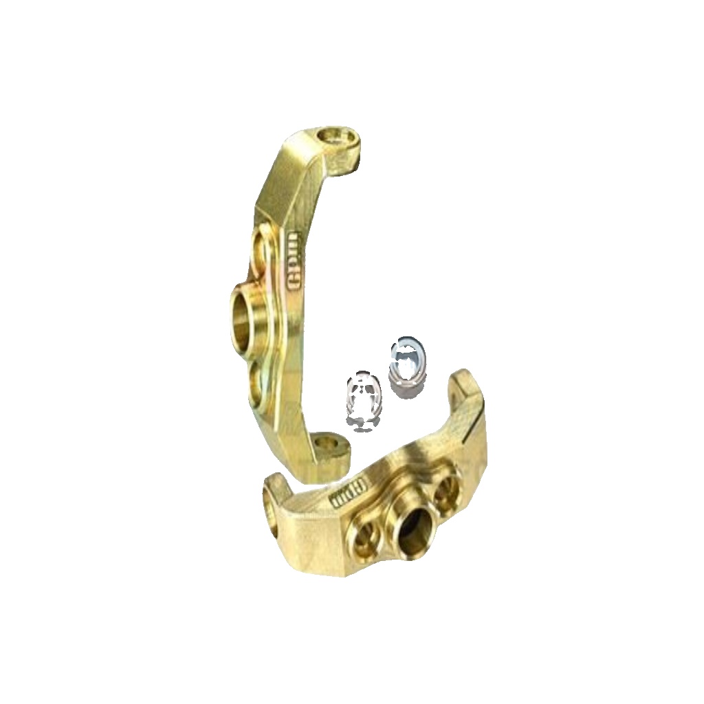 GPM BRASS Steering Caster Blocks 9733 FOR TRAXXAS 1/18 TRX-4M 97074-1 / 97054-1