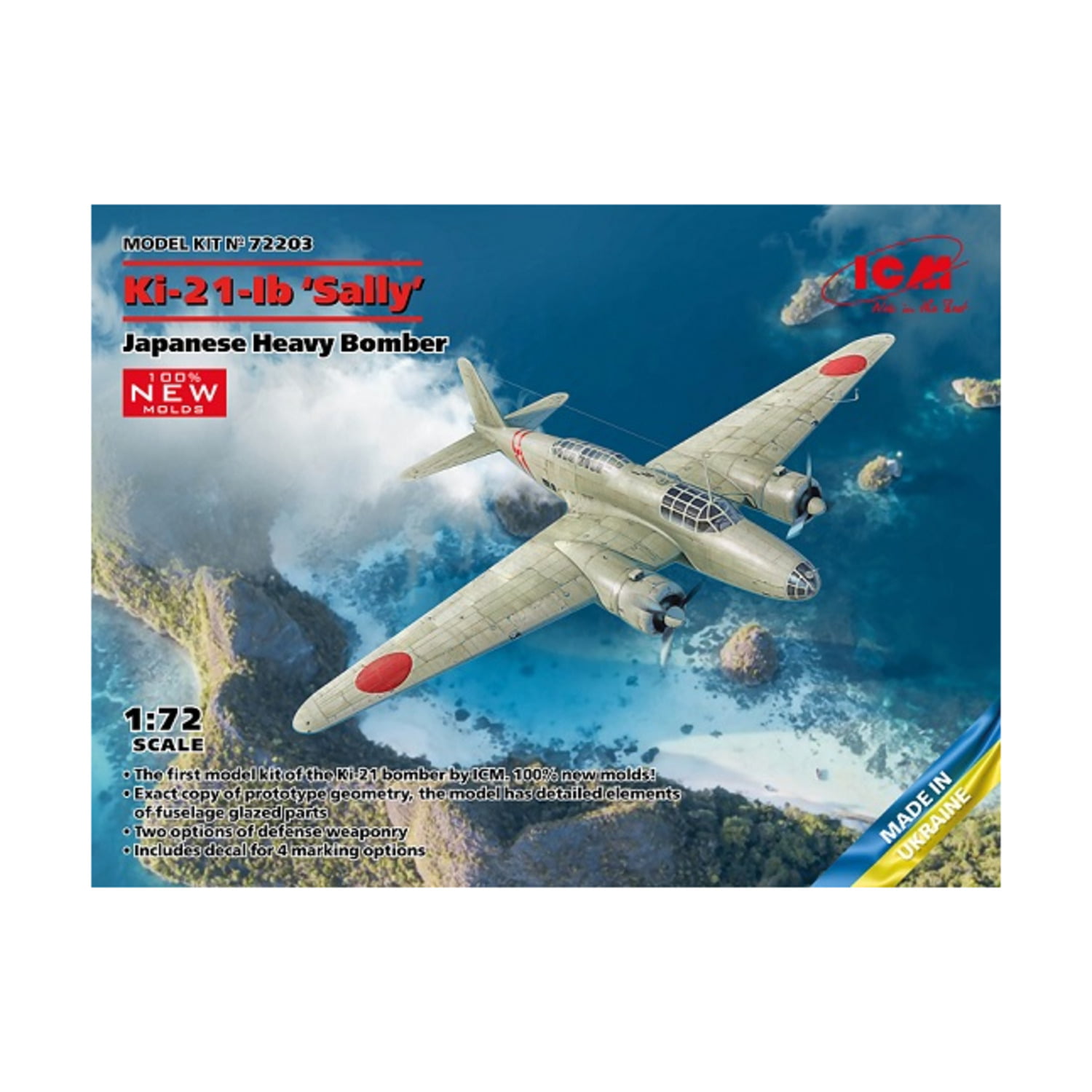 iCM 72203 Mitsubishi Ki-21-Ib 'Sally' 1:72 Plastic Model Kit