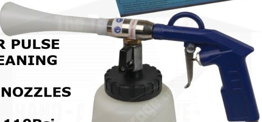 US PRO Tools Air Pulse Cleaning Gun Tornado Effect Cleaner Upholstery 8789