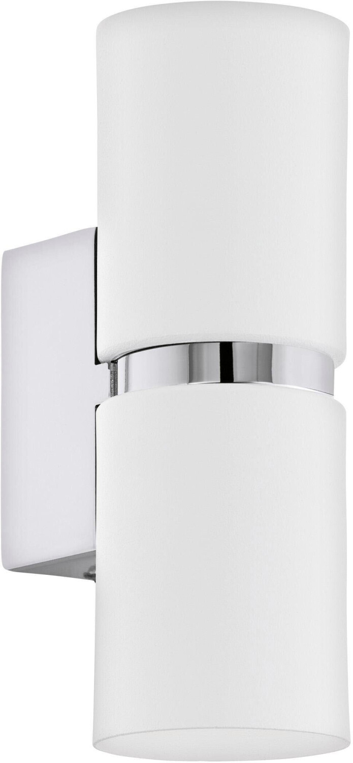 Eglo Two-Bulb Led Wall Light Passa, Round, White