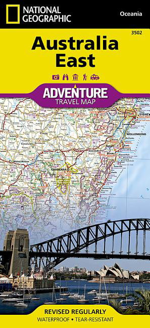 Australia East Map National Geographic Adventure Map