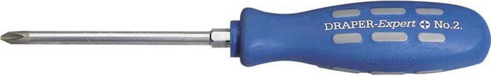 Draper 67859 Cross Slot Mechanics Screwdriver 100mm No2 (Sold Loose)