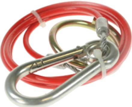 MAYPOLE TRAILER BREAKAWAY BRAKE CABLE IFOR WILLIAMS CARAVAN HORSEBOX-  MP501B