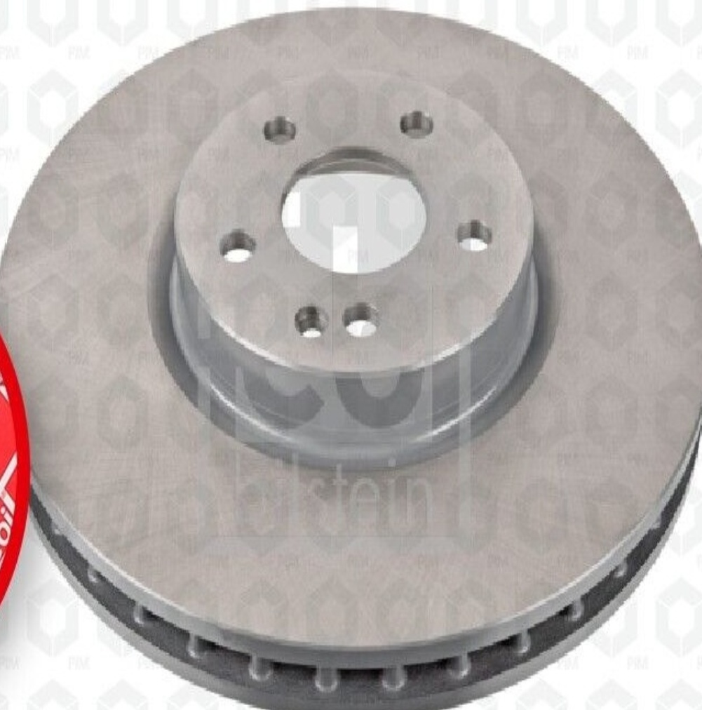 Febi Bilstein Brake Disc fits Mercedes-Benz front axle - 104855 - OE Matching