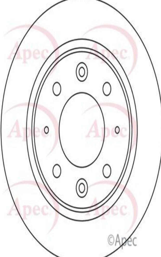Apec Brake Disc Rear Single 0K9AA26251 0K9AA26251A 0K9AA26251B DSK2085