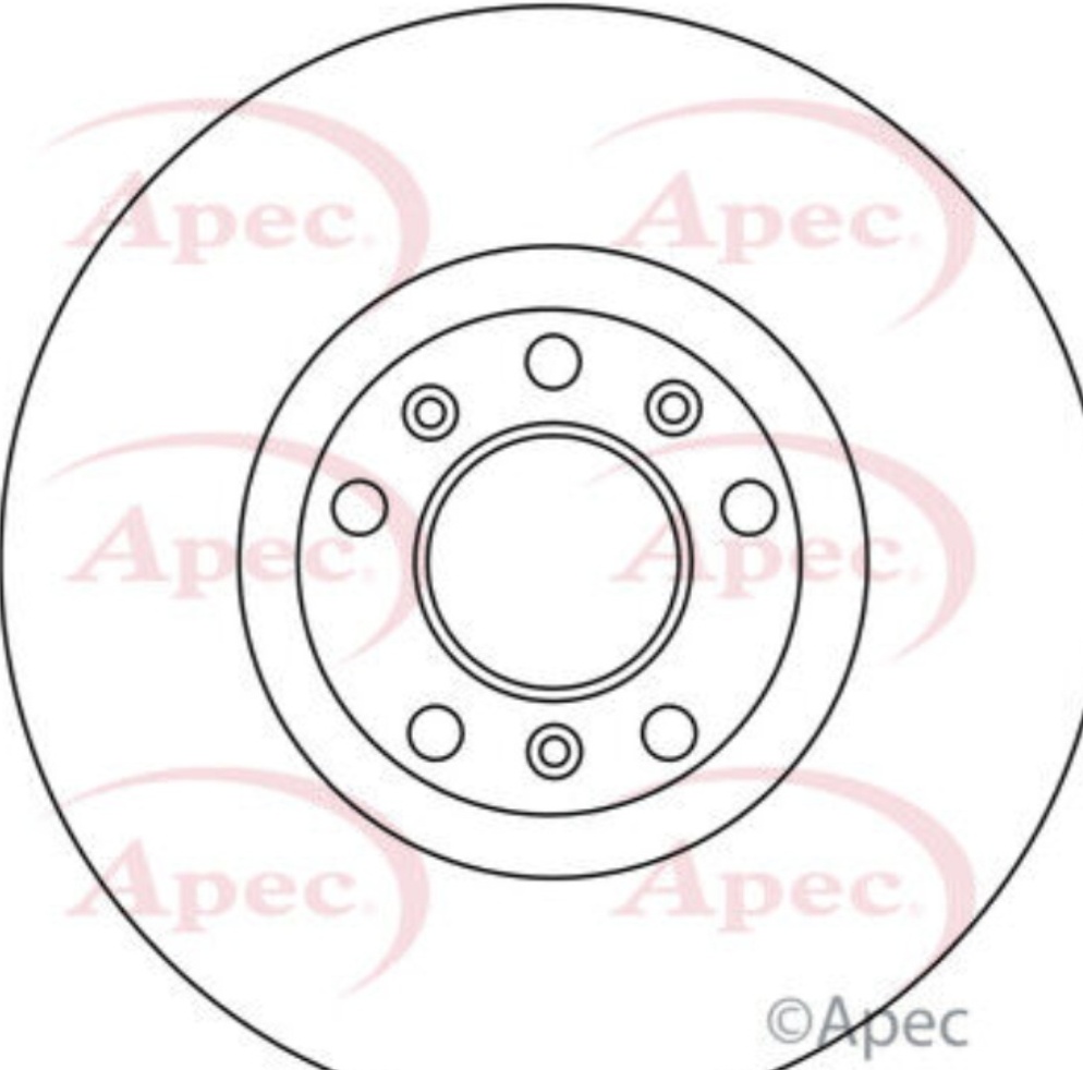 Brake Disc Vented Front DSK3130 Fits Citroen Opel Peugeot Vauxhall APEC