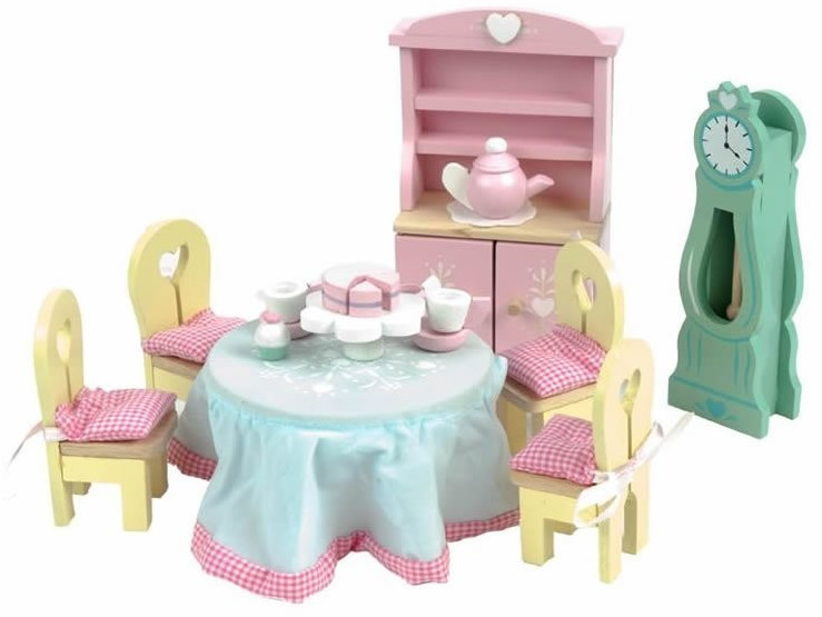 Le Toy Van Wooden Dolls House Dining Room Furniture Playset for Age 3+ - Image 2