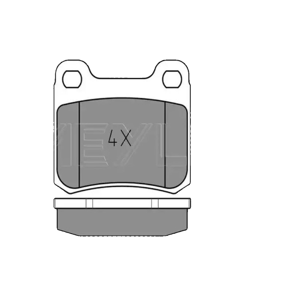 Rear MEYLE 025 206 8715 Brake Pad Set, disc brake for MERCEDES-BENZ