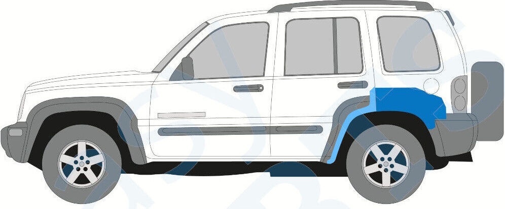 JEEP LIBERTY CHEROKEE KJ 2001-2008 REAR WING REPAIR PANEL SET / RIGHT RH