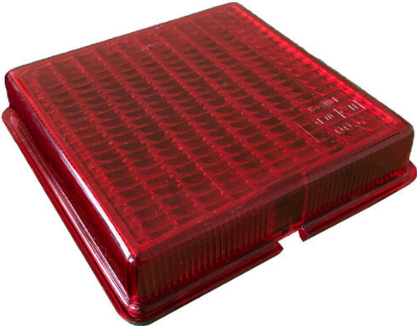 Rubbolite Style3809/3809A Red Fog Light Lens for IFOR Williams trailers P06770/F