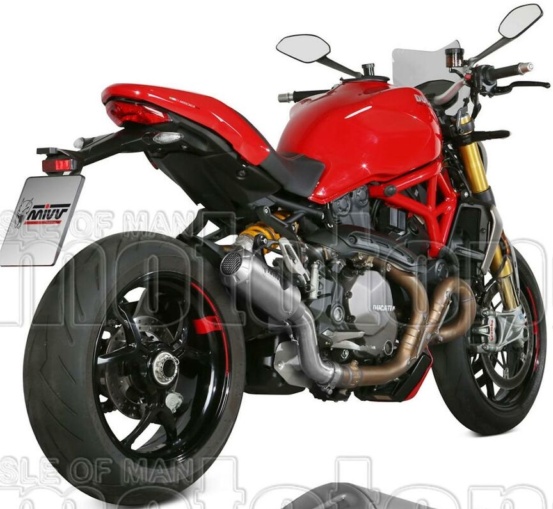Mivv Exhaust Muffler MK3 Inox for DUCATI MONSTER 1200 2017 > 2021