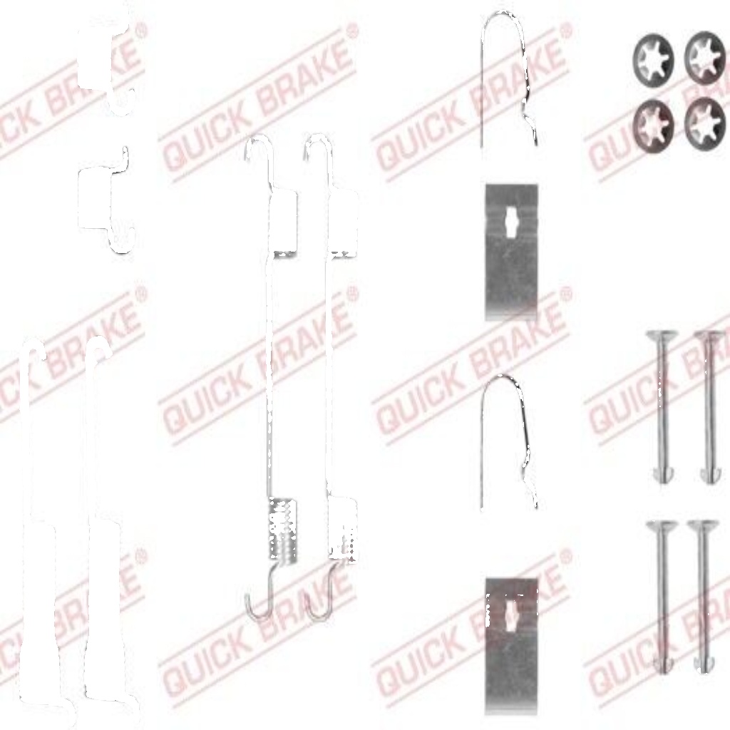 Rear QUICK BRAKE 105-0800 Accessory Kit, brake shoes for SUZUKI