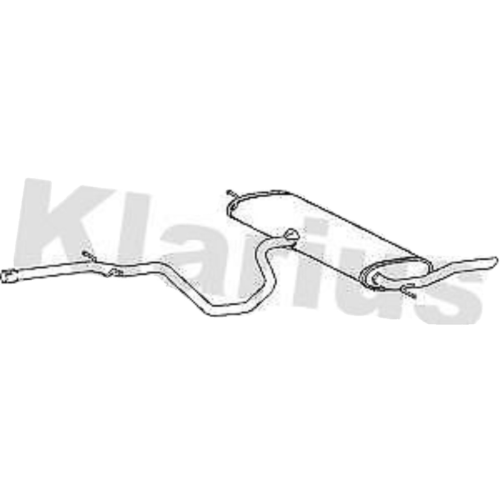 Klarius SE166C Exhaust Silencer Rear Box SEAT ALTEA   1.9TDI   2005>