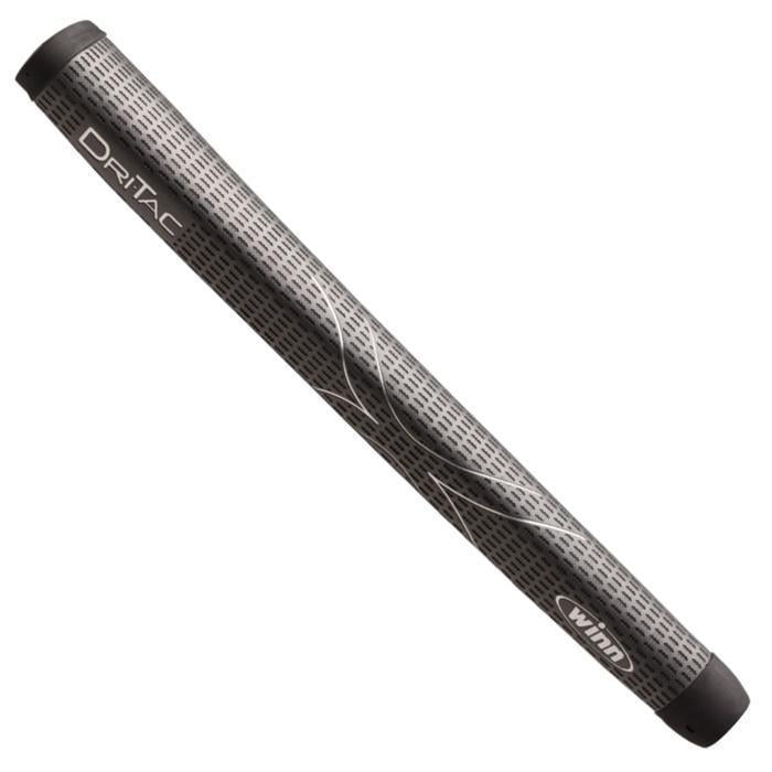 Winn Dri-Tac Medallist Pistol Putter Grip - Dark Grey / Silver + FREE Tape