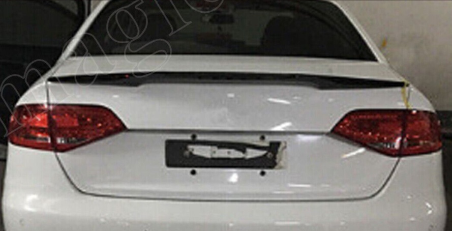 FOR AUDI A4 B8 S4 RS4 SALOON 09-2012 M4 STYLE REAR BOOT SPOILER LIP CARBON LOOK