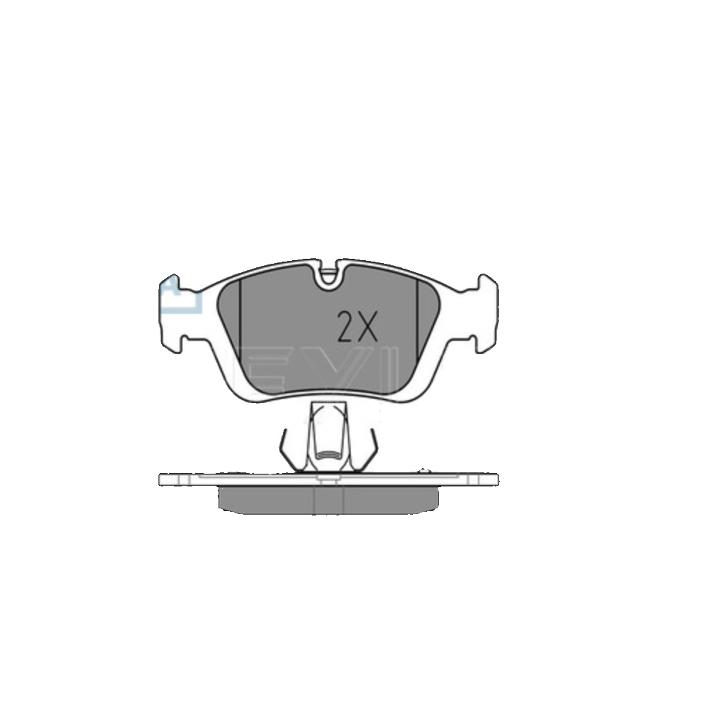 Front MEYLE 025 232 8717/PD Brake Pad Set, disc brake for BMW
