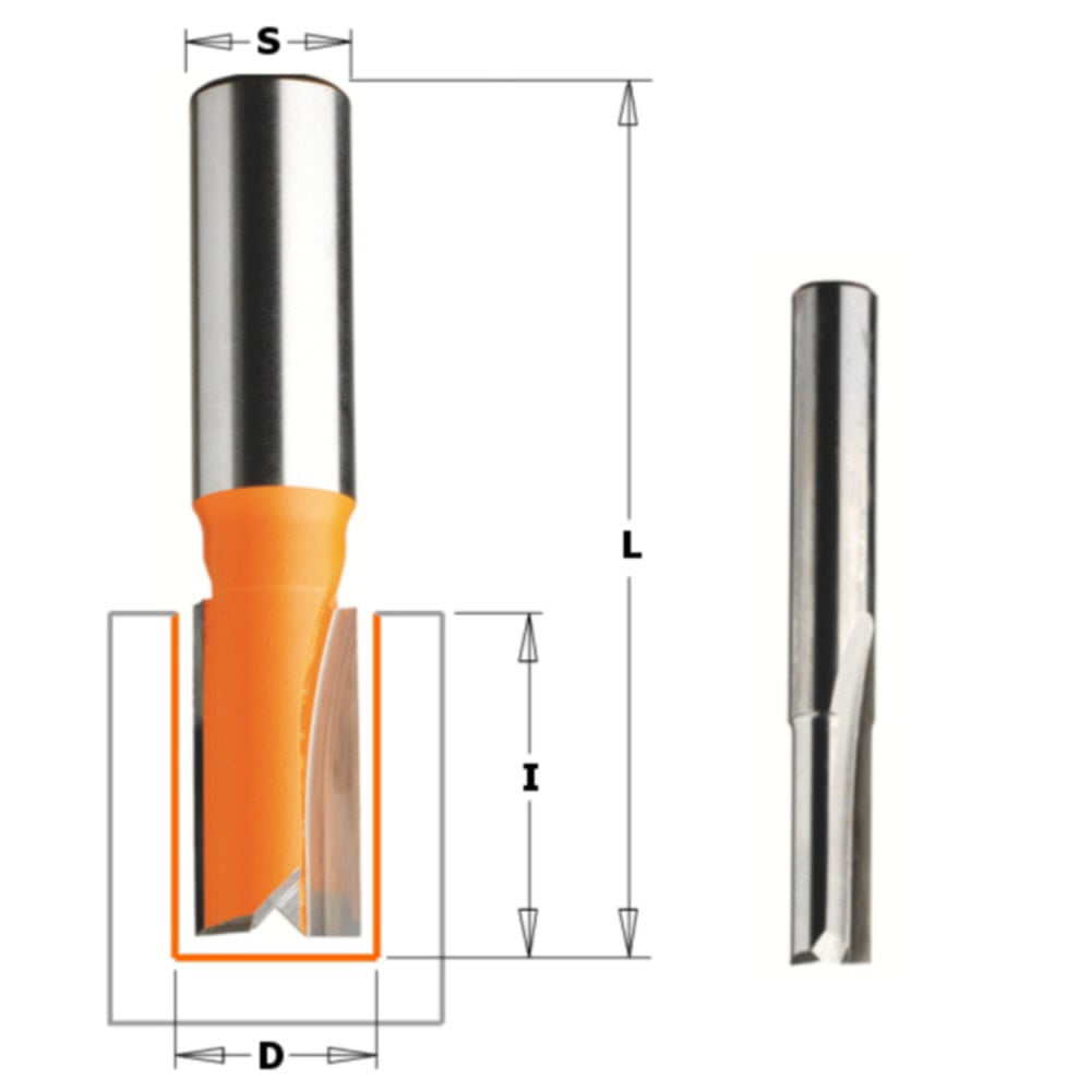 CMT 811.754.11 Quality Straight Router Bit Cutter 1/2-Inch Shank 1 Inch Diameter