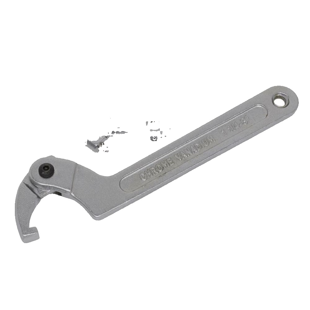 Adjustable C-Spanner Hook & Pin Wrench Set 32-76mm 4pc