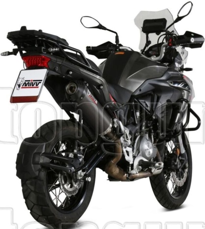 Mivv Exhaust Muffler Oval Carbon Carbon Cap kat BENELLI TRK 502 X 2018 > 2023